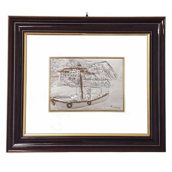 Other - Moroni Signed Sterling Silver Engraving 20/250 Framed Italian Silver Art